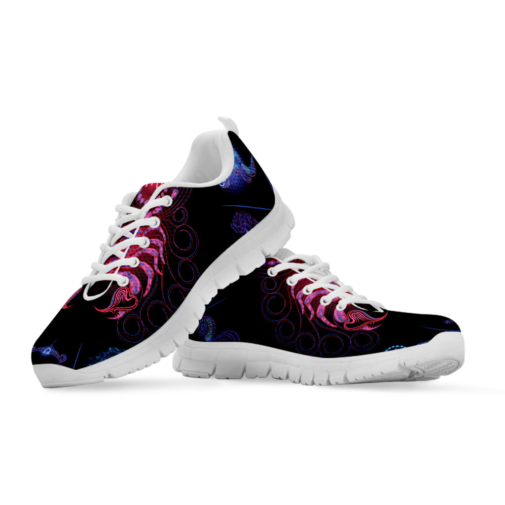 Scorpio And Astrological Signs Print White Sneakers