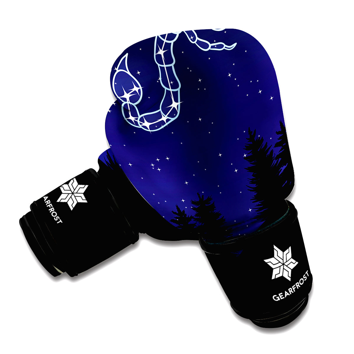 Zodiac Signs Astrological Print Pattern Boxing Gloves