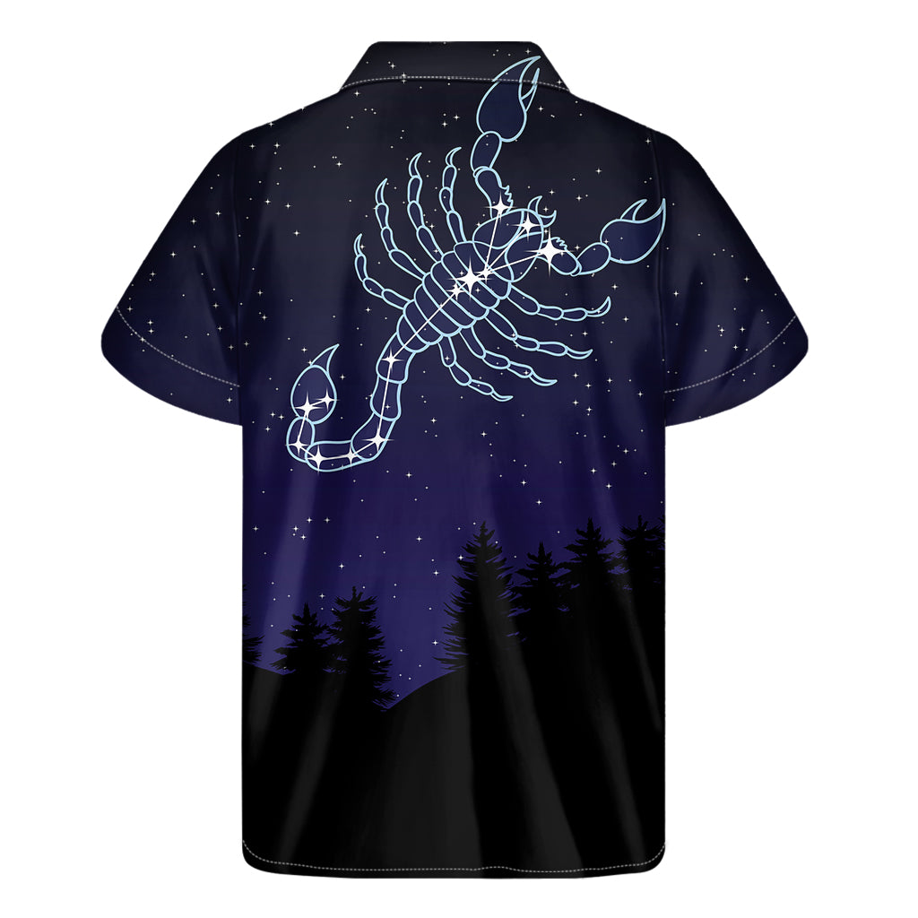 Scorpio Constellation Print Men's Short Sleeve Shirt