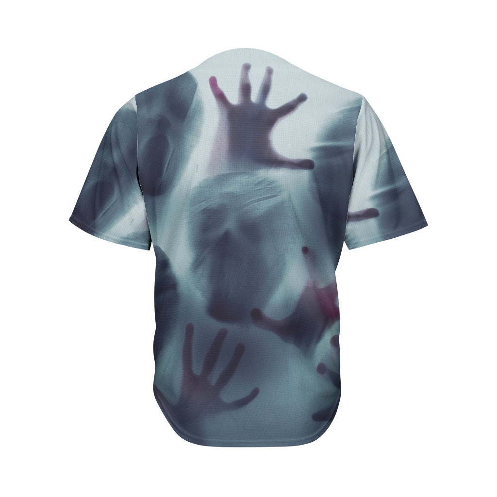 Screaming Horror Ghost 3D Print Men's Baseball Jersey