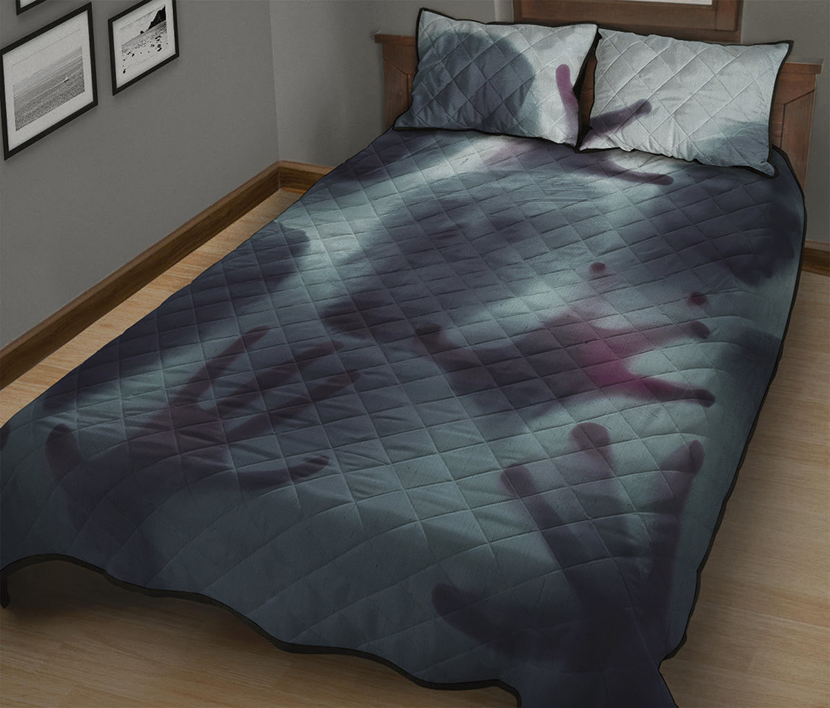 Screaming Horror Ghost 3D Print Quilt Bed Set