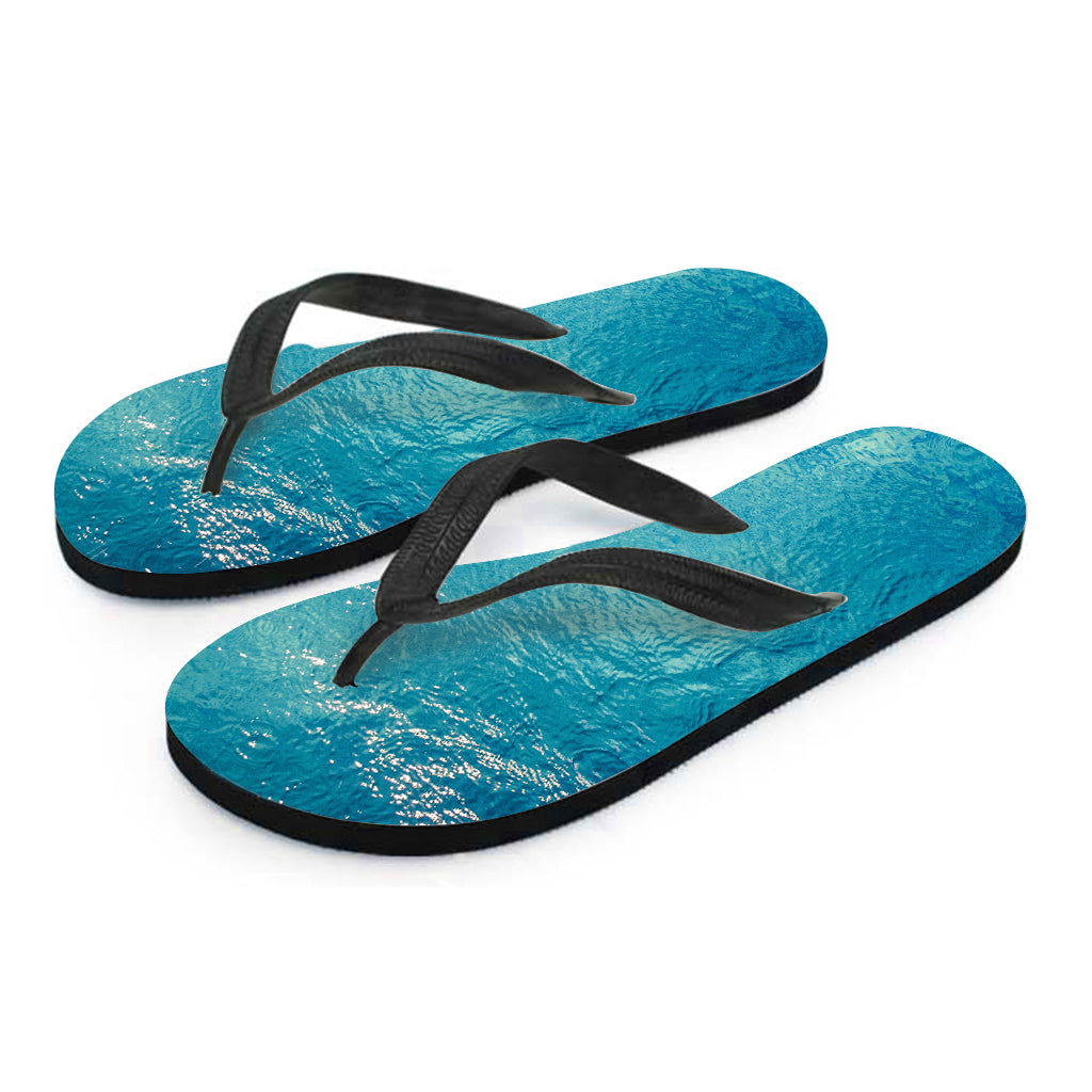 Sea Water Surface Print Flip Flops