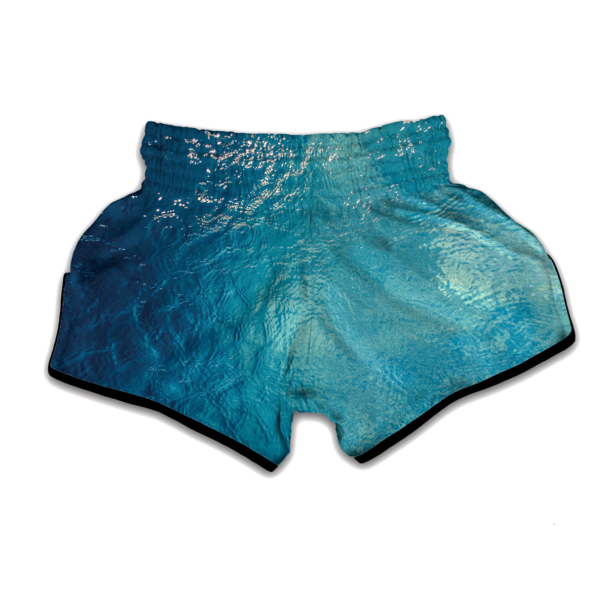 Sea Water Surface Print Muay Thai Boxing Shorts