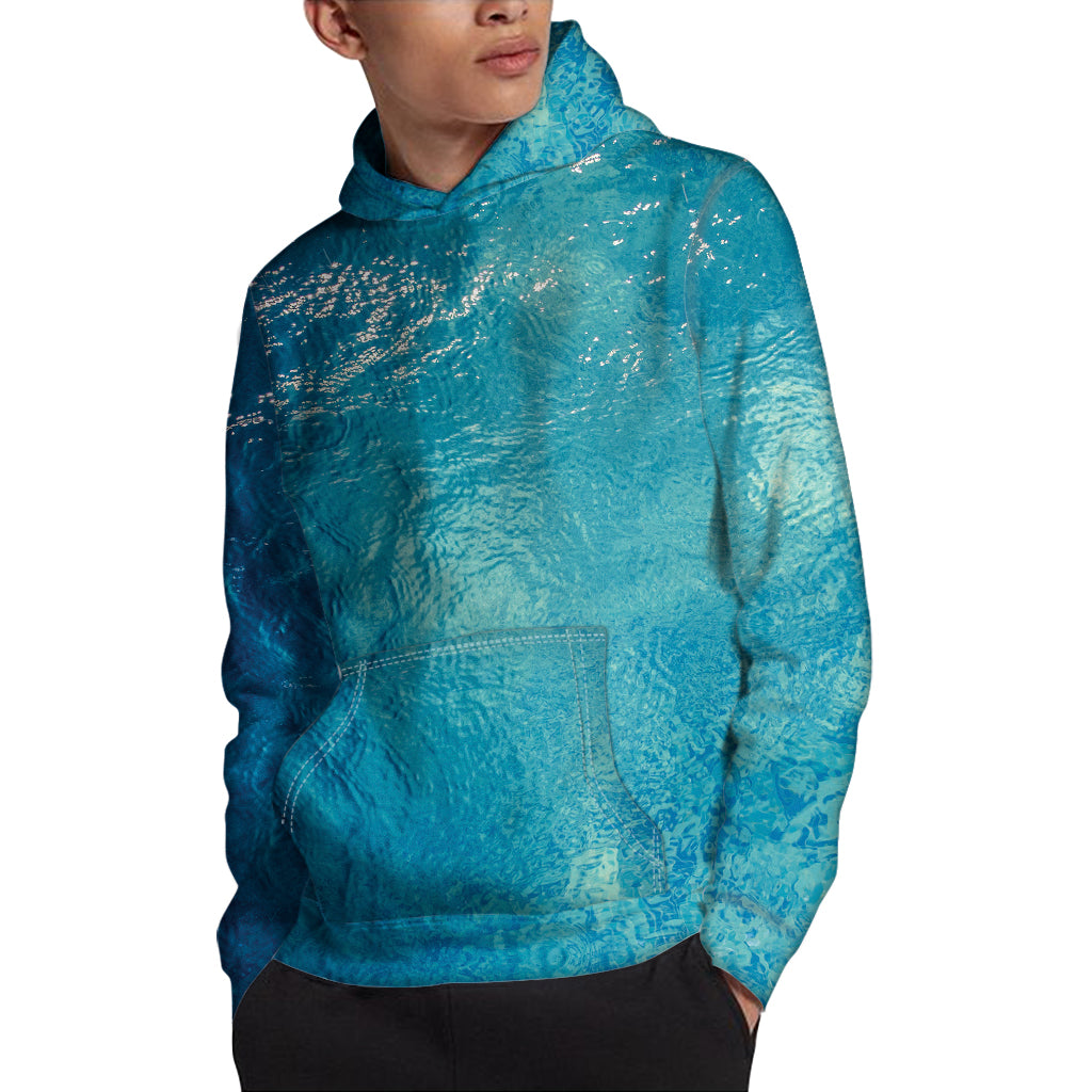 Sea Water Surface Print Pullover Hoodie