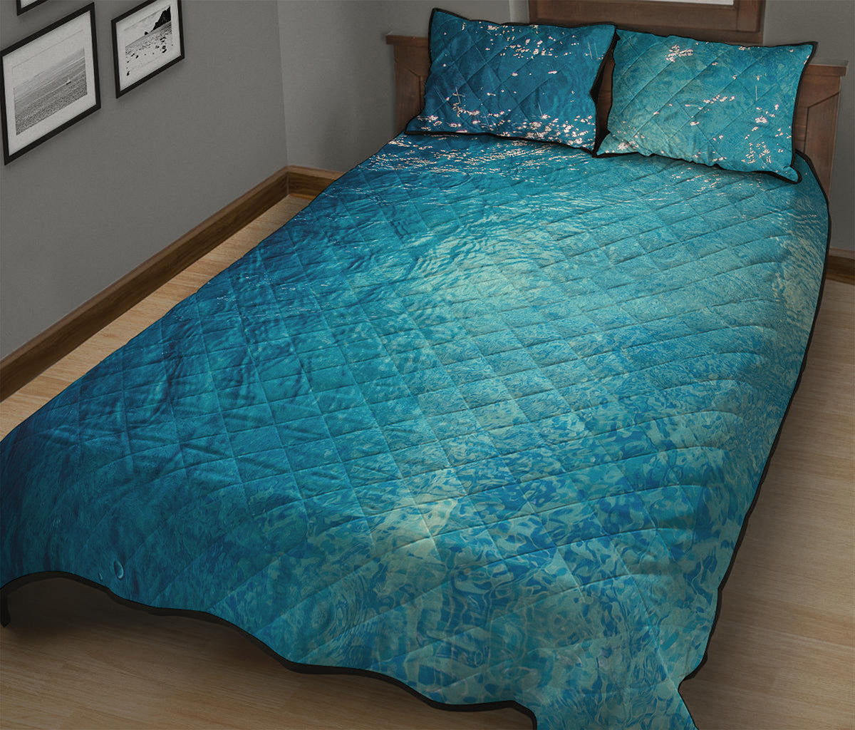Sea Water Surface Print Quilt Bed Set