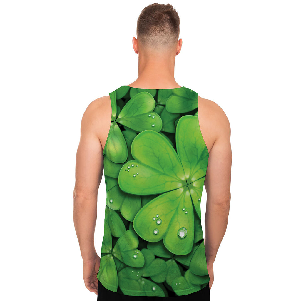 Shamrock Clover St. Patrick's Day Print Men's Tank Top
