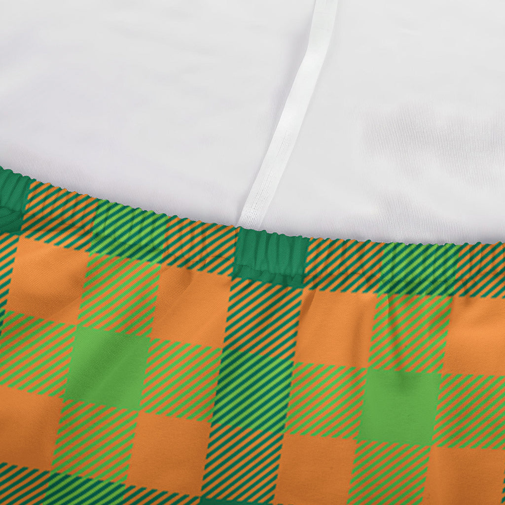 Shamrock Plaid Saint Patrick's Day Print Sofa Cover