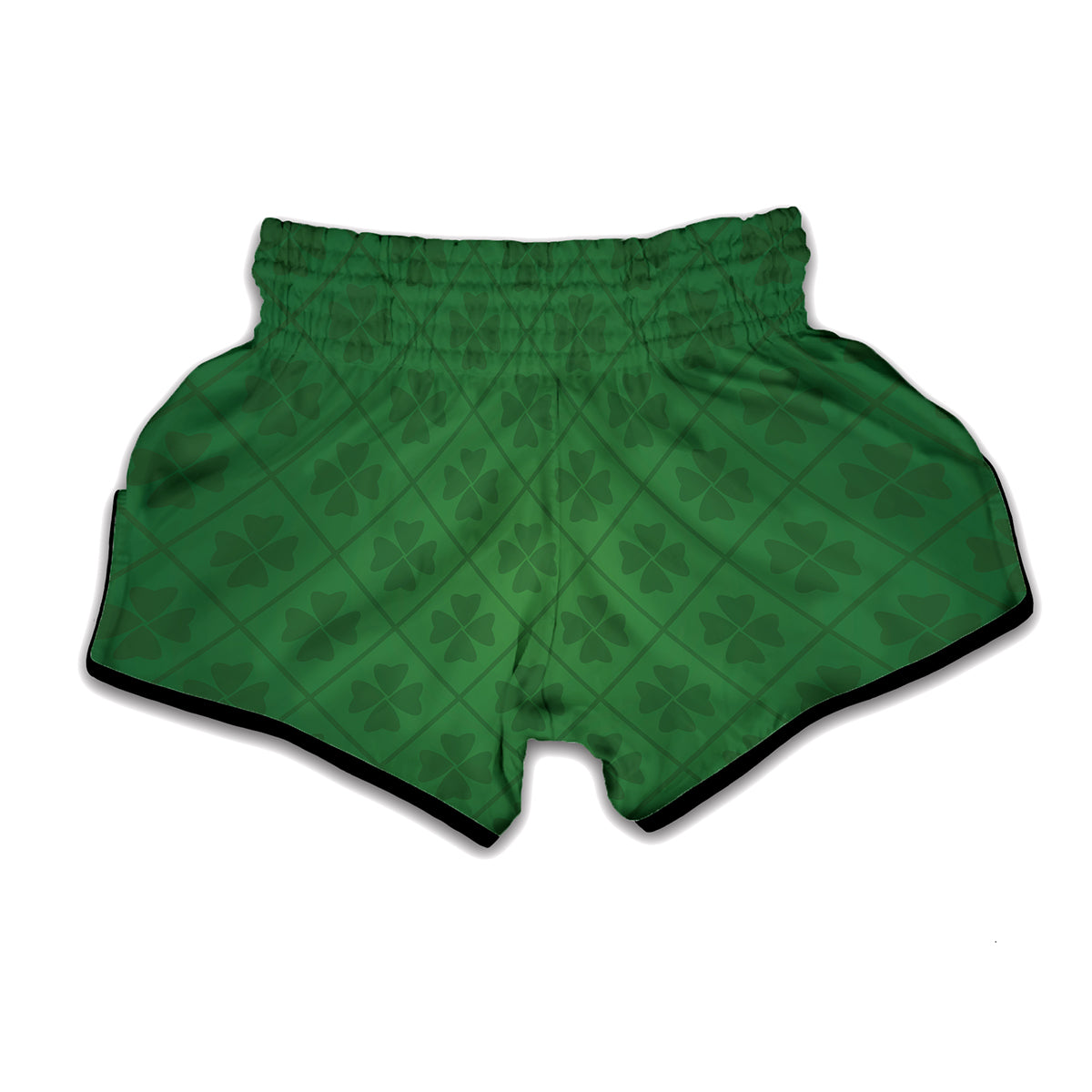Shamrock St. Patrick's Day Pattern Print Muay Thai Boxing Shorts