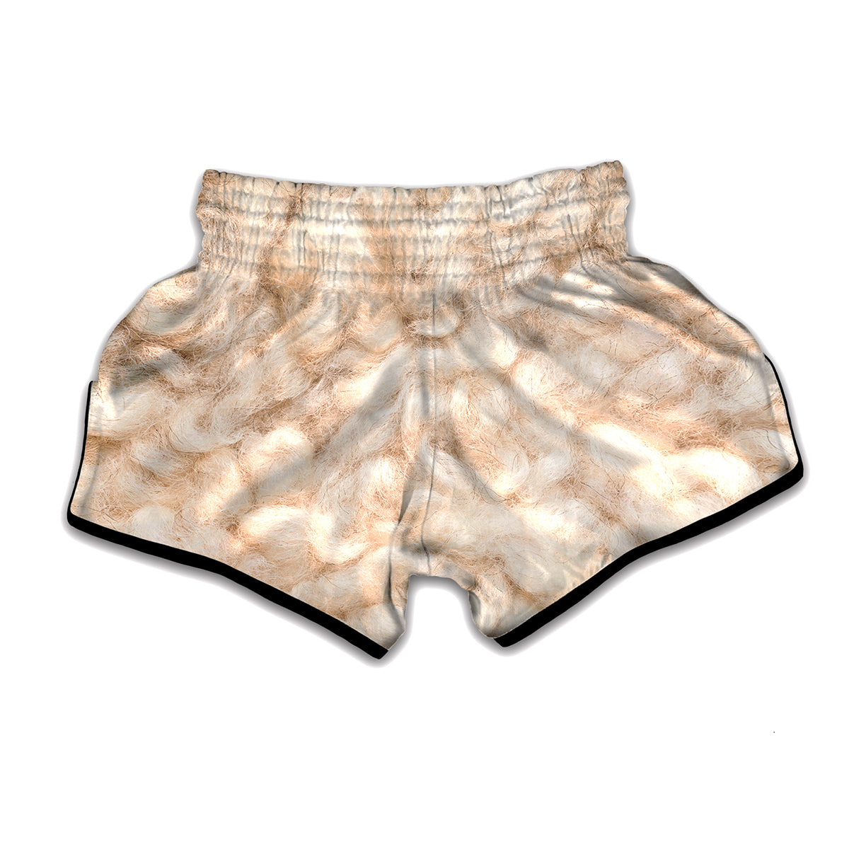 Sheep Fur Texture Print Muay Thai Boxing Shorts
