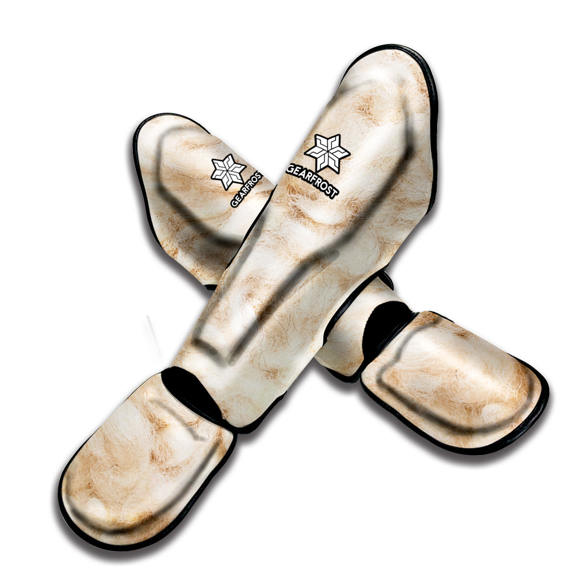 Sheep Fur Texture Print Muay Thai Shin Guard
