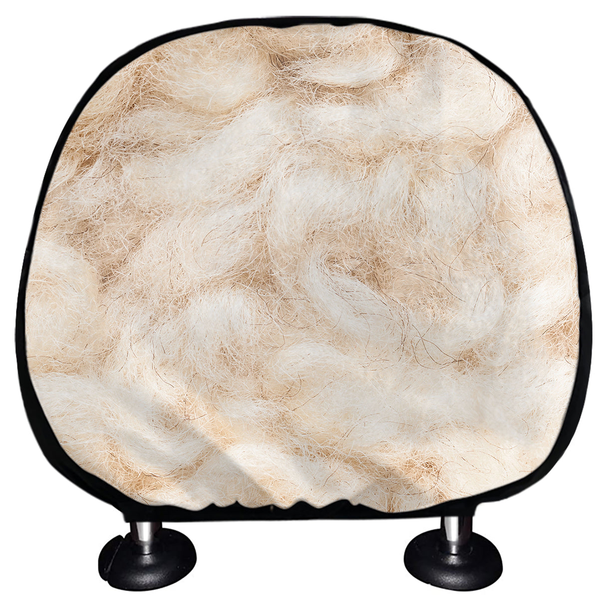 Sheepskin Print Car Headrest Covers