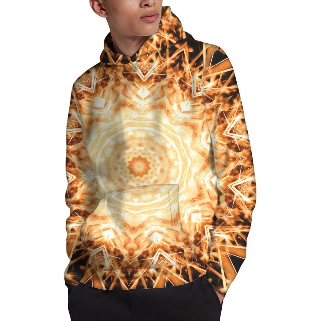 Shining Kaleidoscope Print Pullover Hoodie