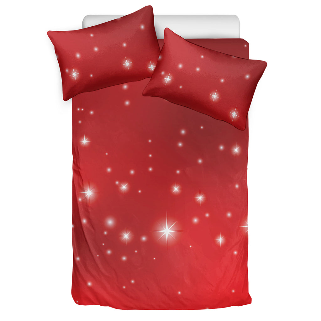 Shiny Sparkle Print Duvet Cover Bedding Set