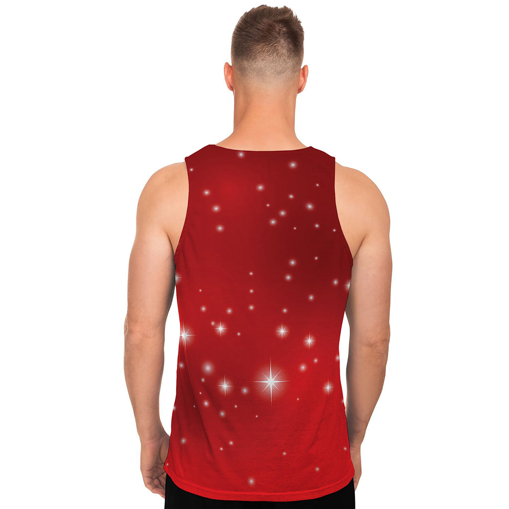 Shiny Sparkle Print Men's Tank Top