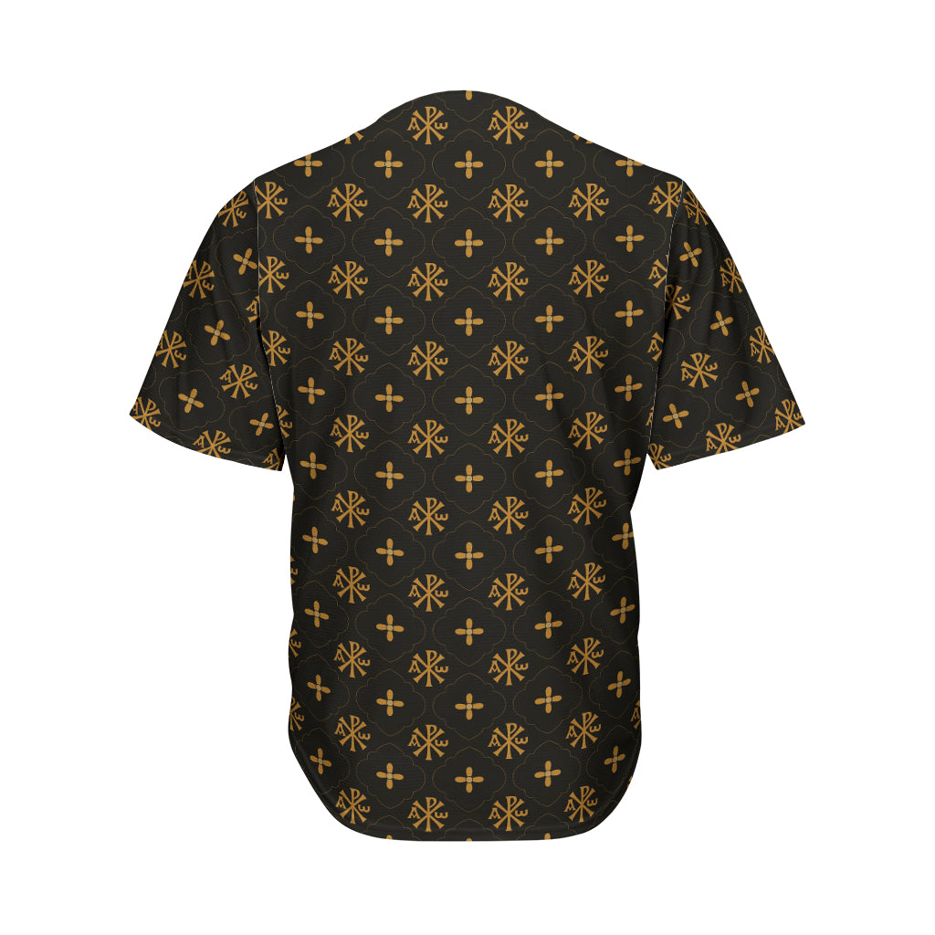 Sigla Orthodox Pattern Print Men's Baseball Jersey