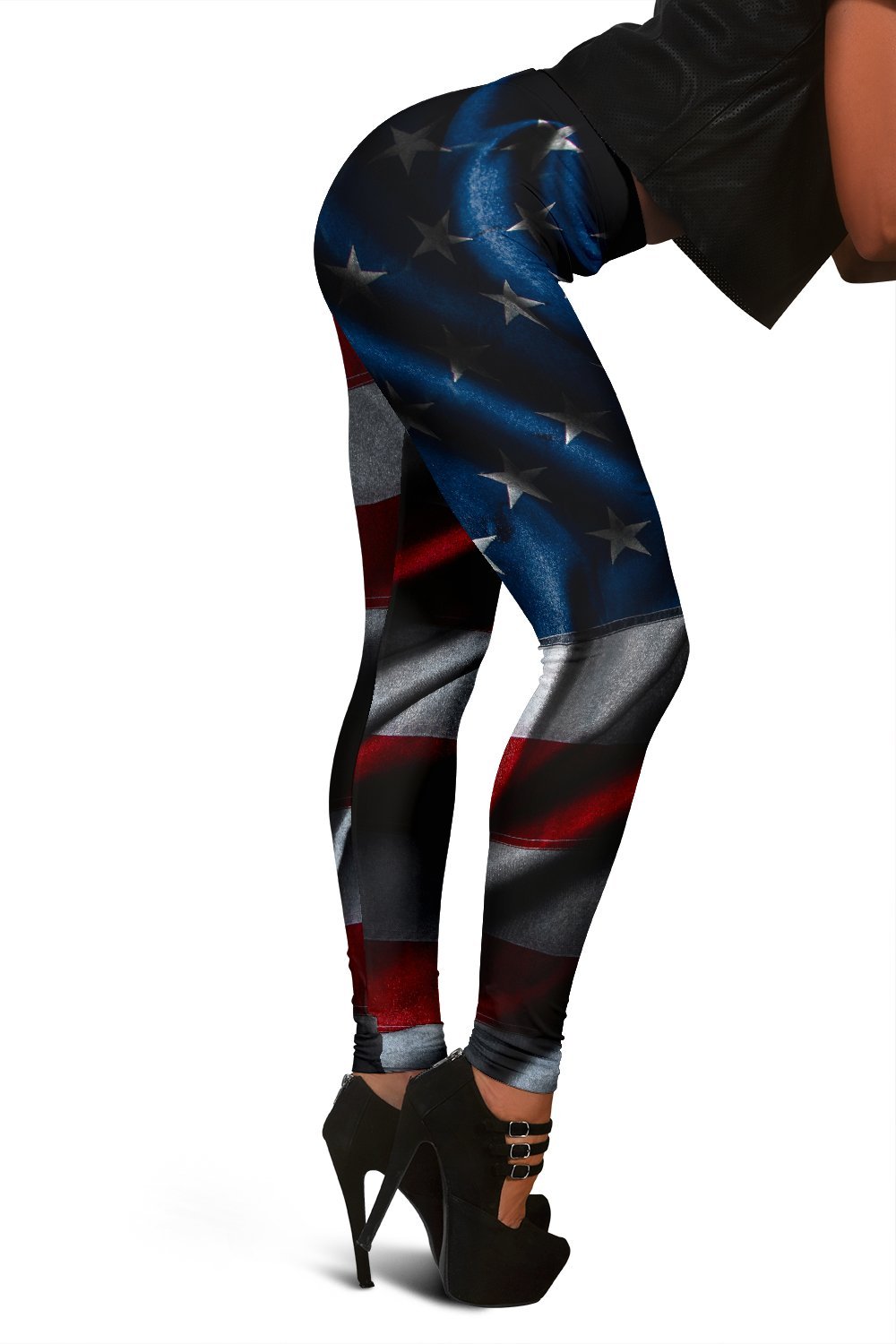 Silky American Flag Patriotic Women's Leggings GearFrost