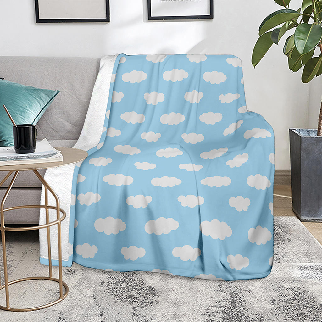 Sky Cloud Pattern Print Blanket