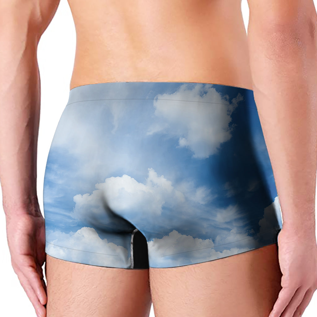 Sky Cloud Print Men's Boxer Briefs