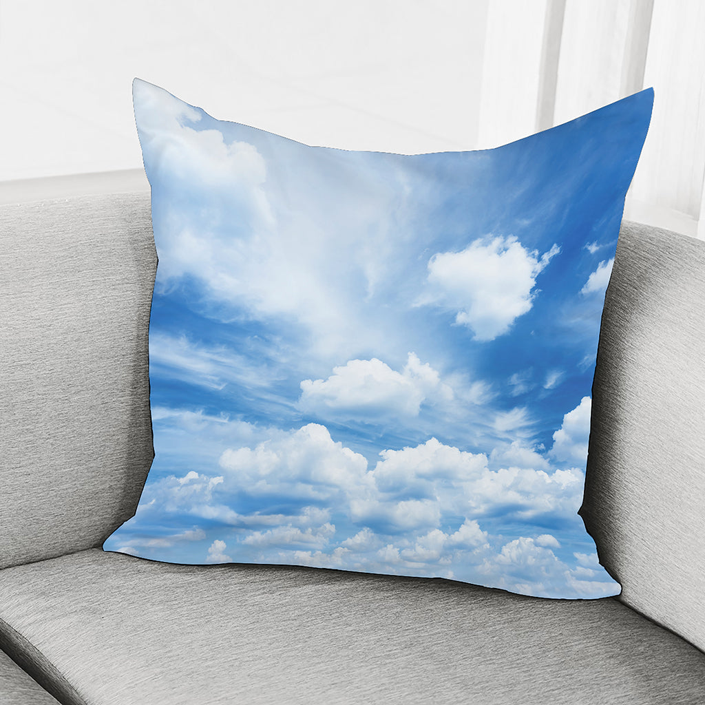 Sky Cloud Print Pillow Cover