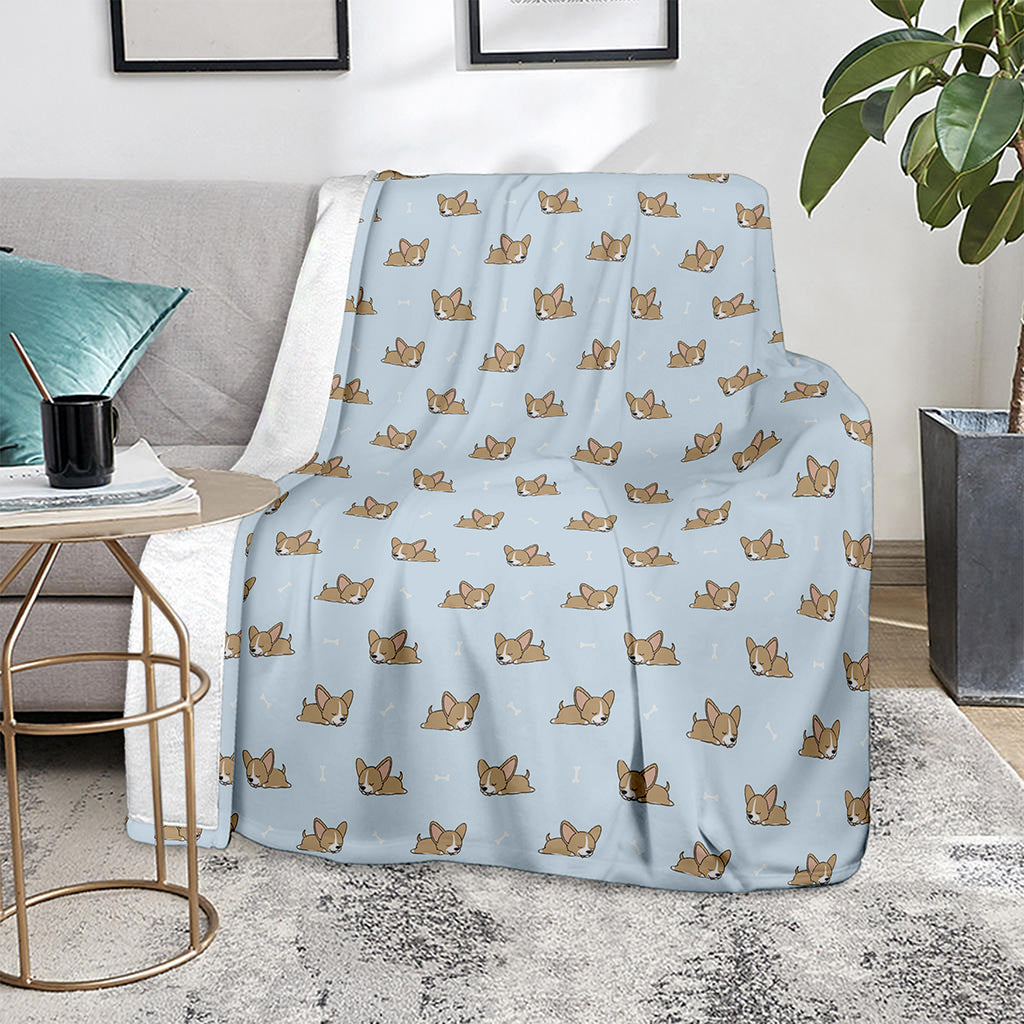 Sleeping Chihuahua Pattern Print Blanket
