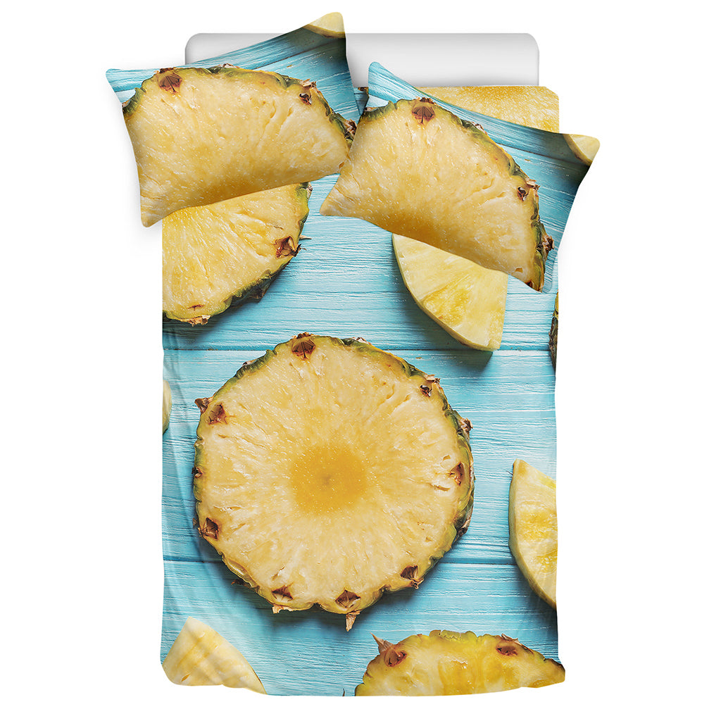 Sliced Pineapple Print Duvet Cover Bedding Set