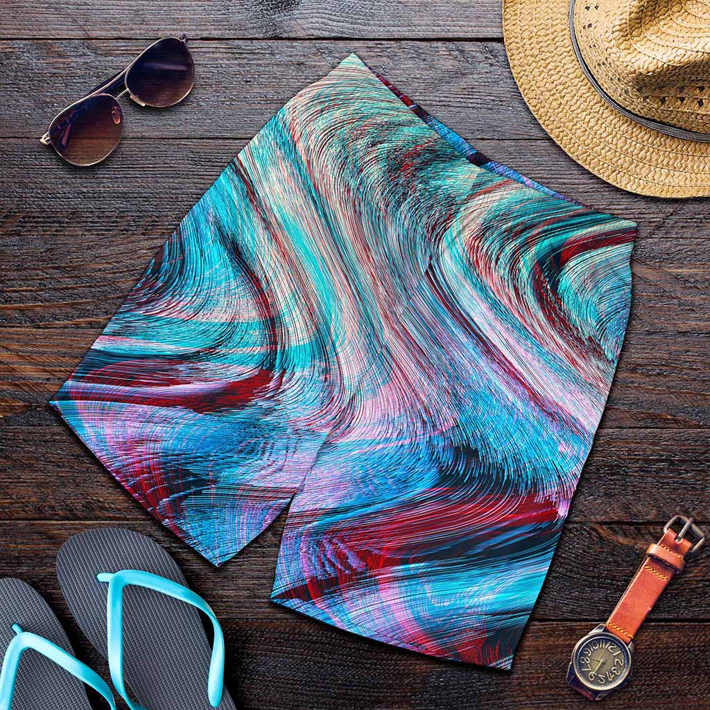 Smoke Psychedelic Trippy Print Men's Shorts