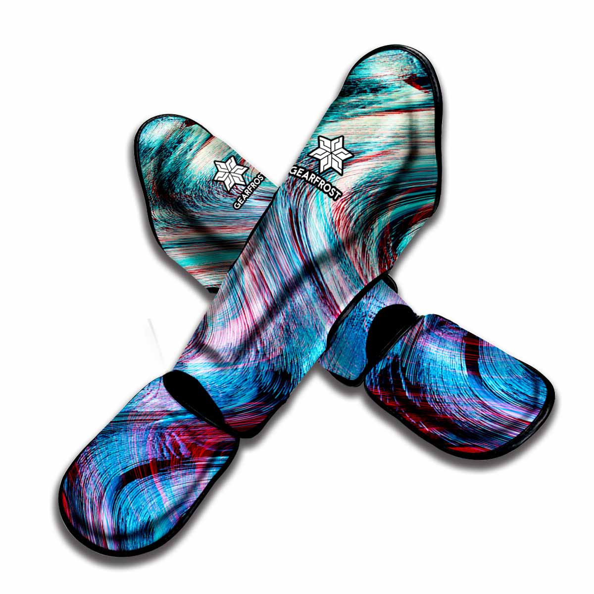 Smoke Psychedelic Trippy Print Muay Thai Shin Guard