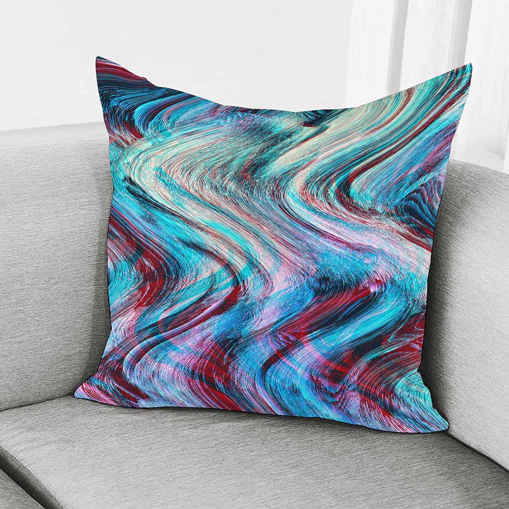 Smoke Psychedelic Trippy Print Pillow Cover