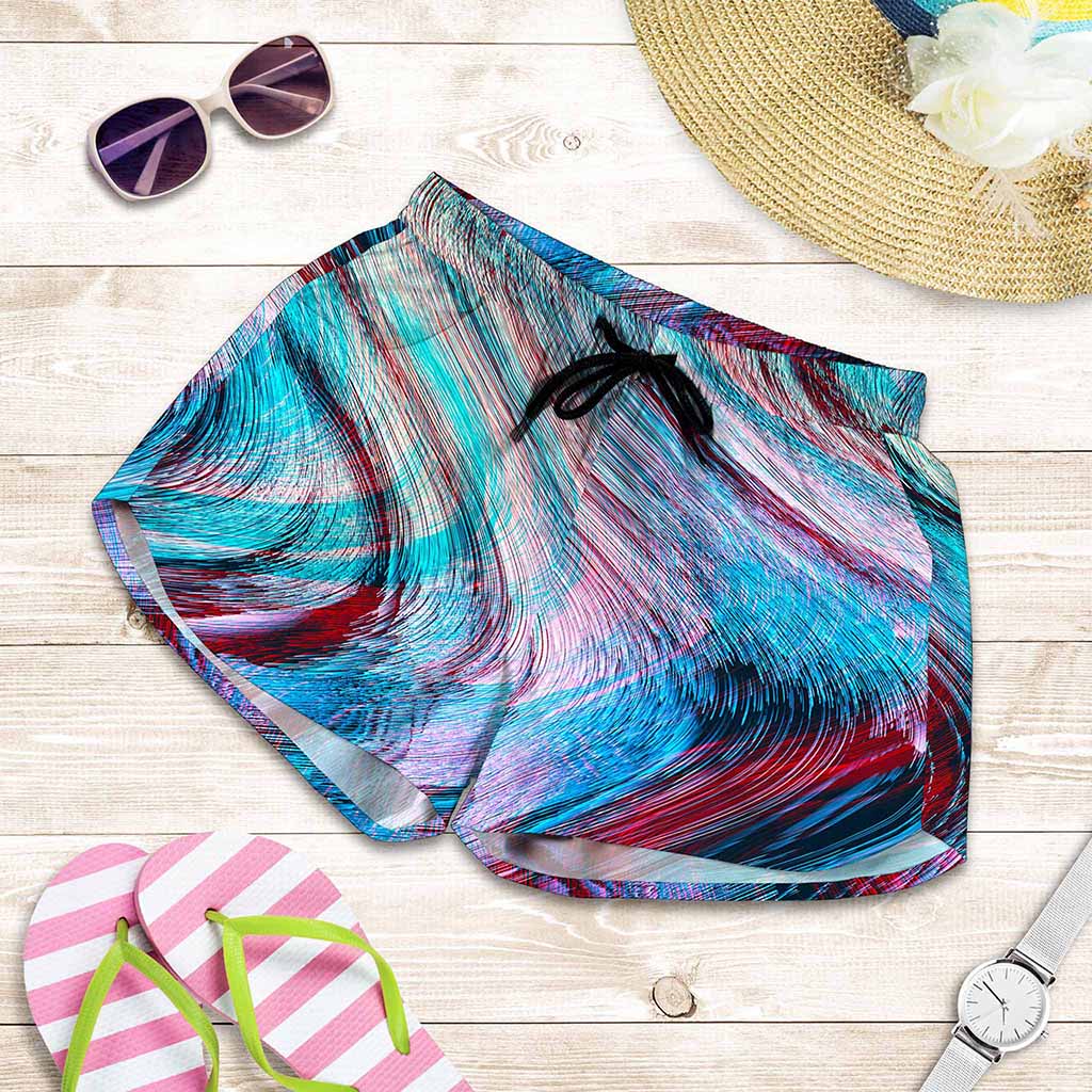 Smoke Psychedelic Trippy Print Women's Shorts