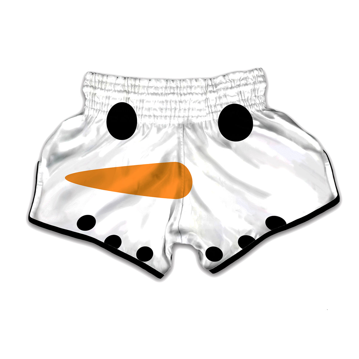Snowman Face Print Muay Thai Boxing Shorts