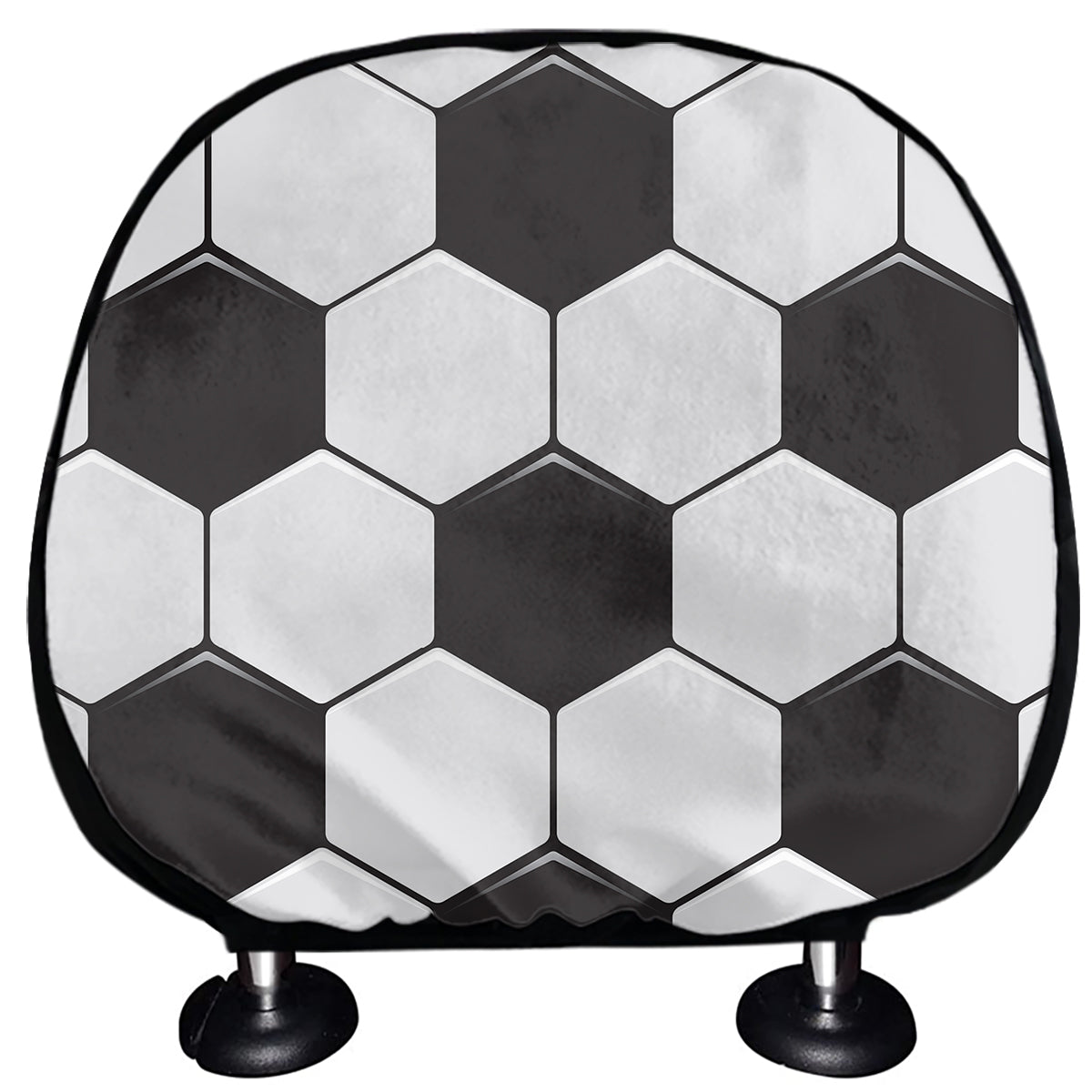 Soccer Ball Print Car Headrest Covers