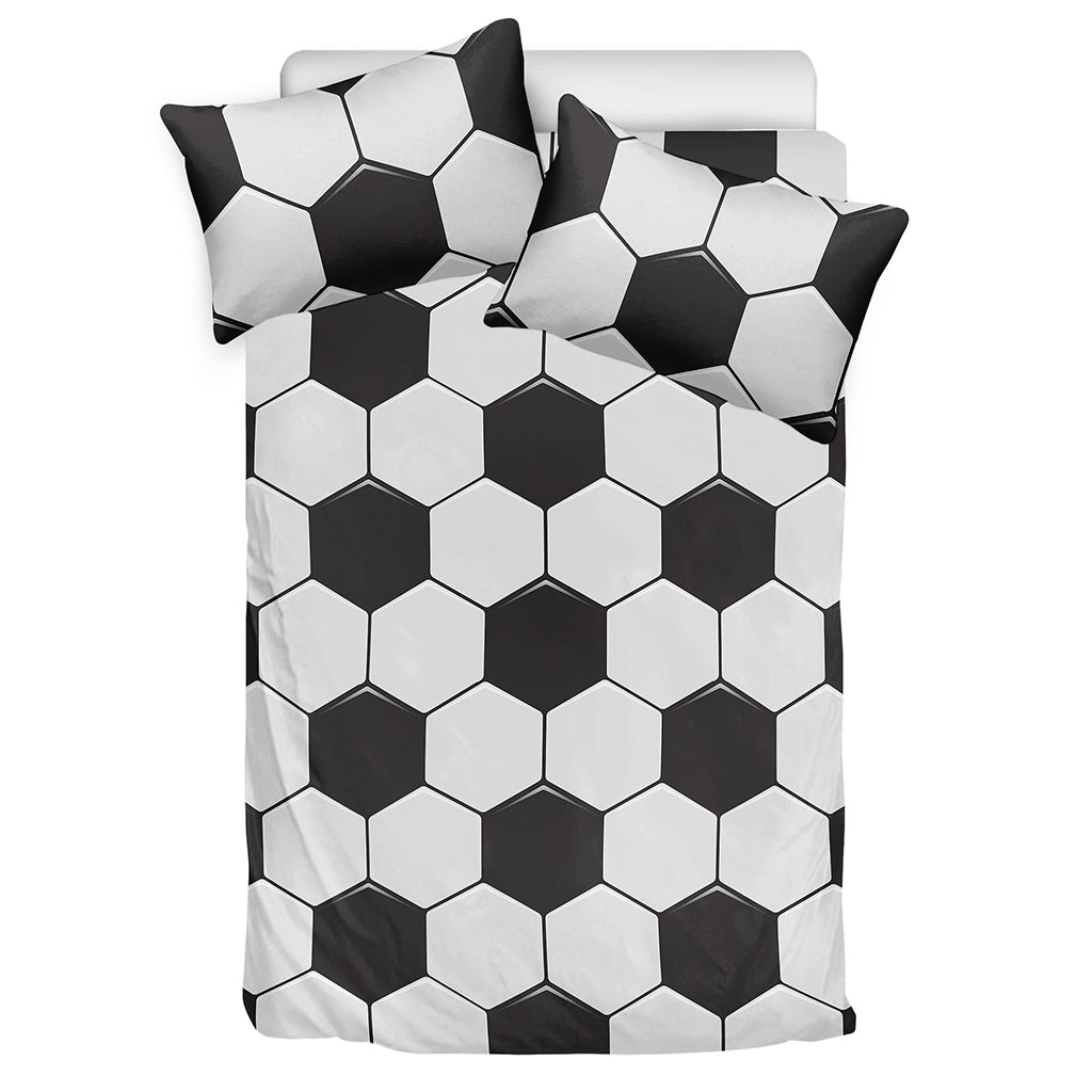 Soccer Ball Print Duvet Cover Bedding Set