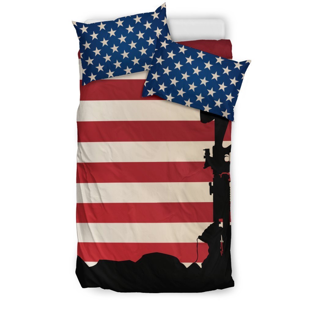 Soldier Memorial Duvet Cover Bedding Set GearFrost