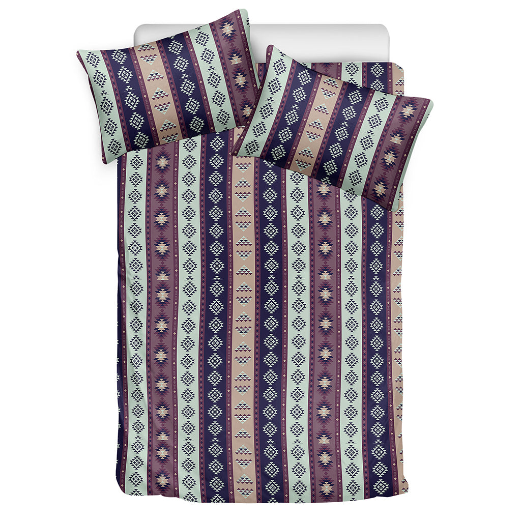 Southwestern Stripe Pattern Print Duvet Cover Bedding Set