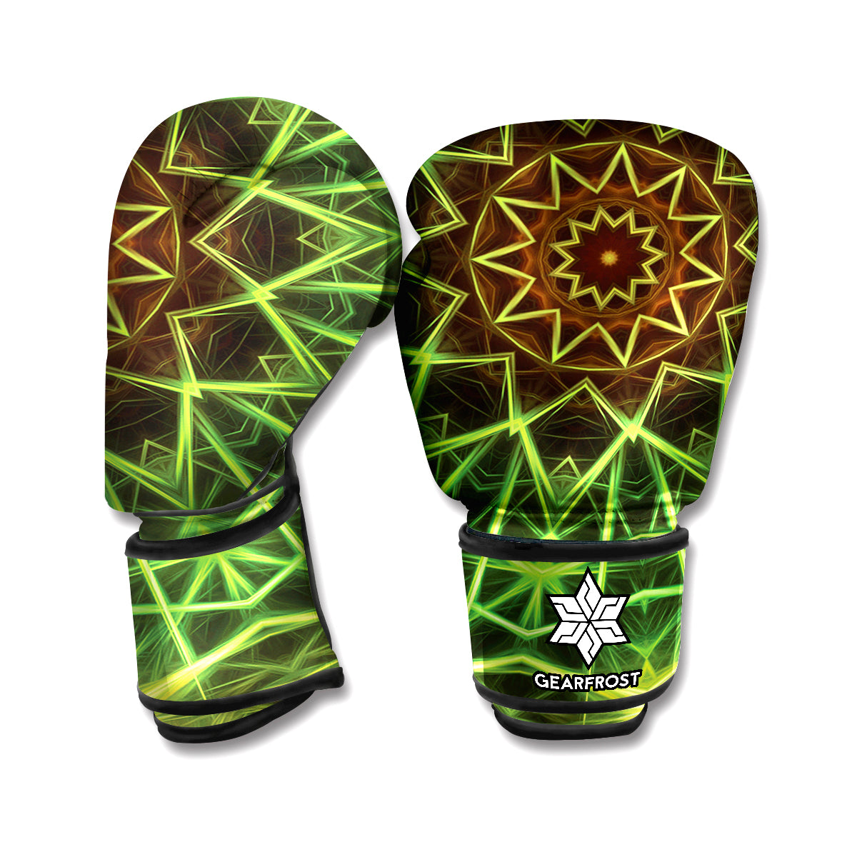 Sparkle Kaleidoscope Print Boxing Gloves