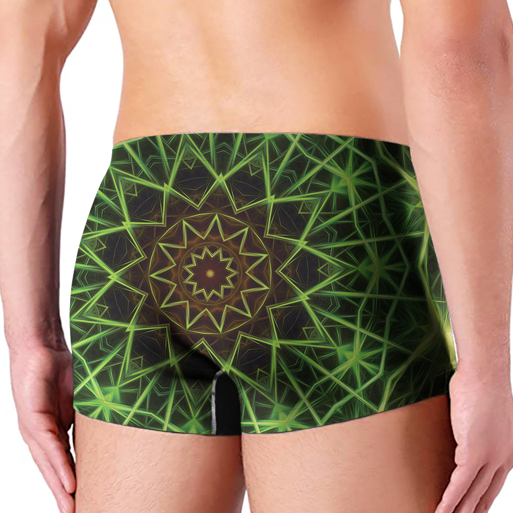 Sparkle Kaleidoscope Print Men's Boxer Briefs