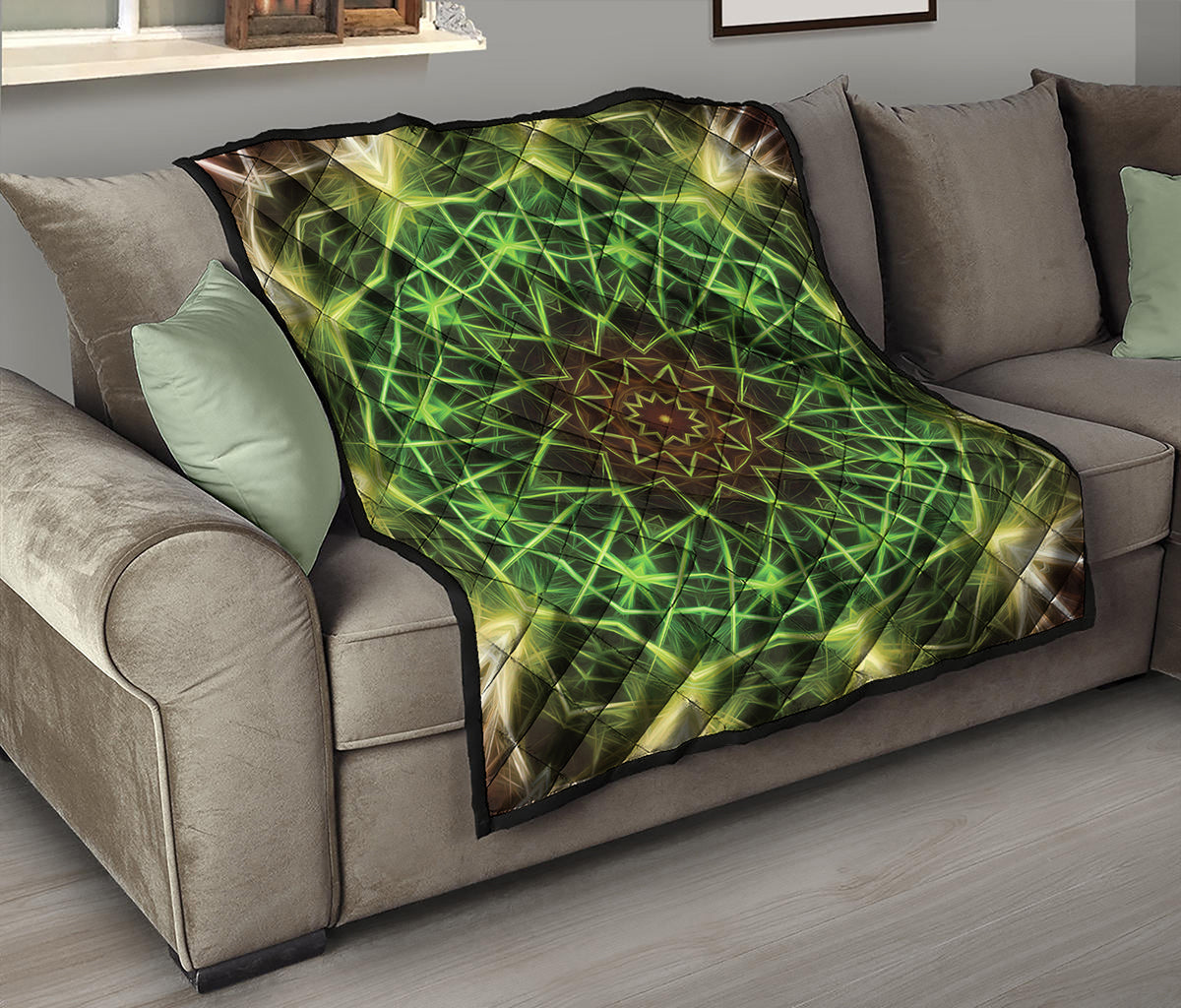 Sparkle Kaleidoscope Print Quilt