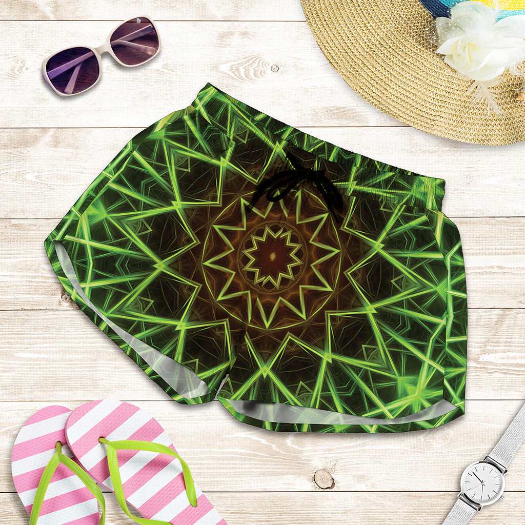 Sparkle Kaleidoscope Print Women's Shorts