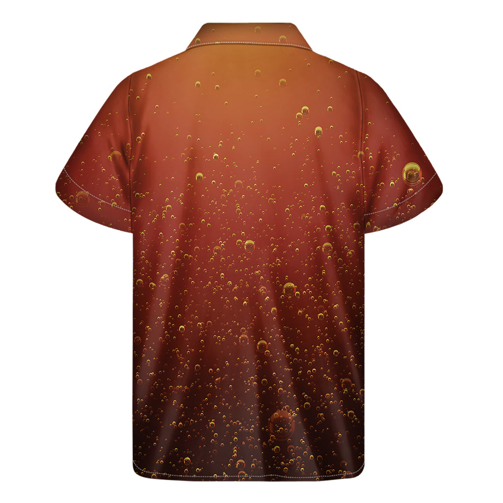 Sparkling Cola Print Men's Short Sleeve Shirt