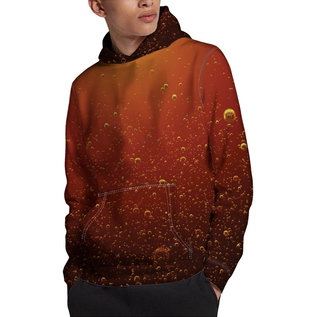 Sparkling Cola Print Pullover Hoodie