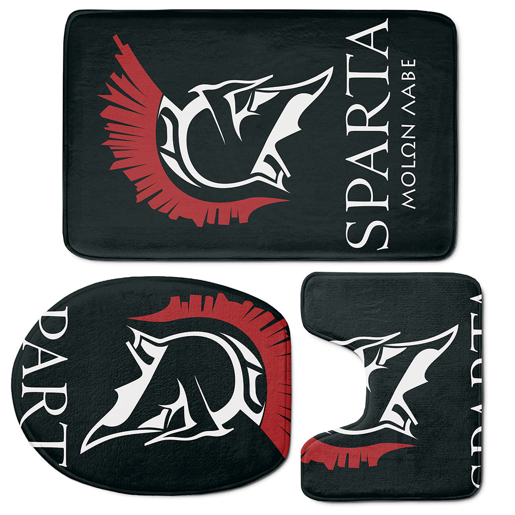 Spartan Molon Labe Print 3 Piece Bath Mat Set