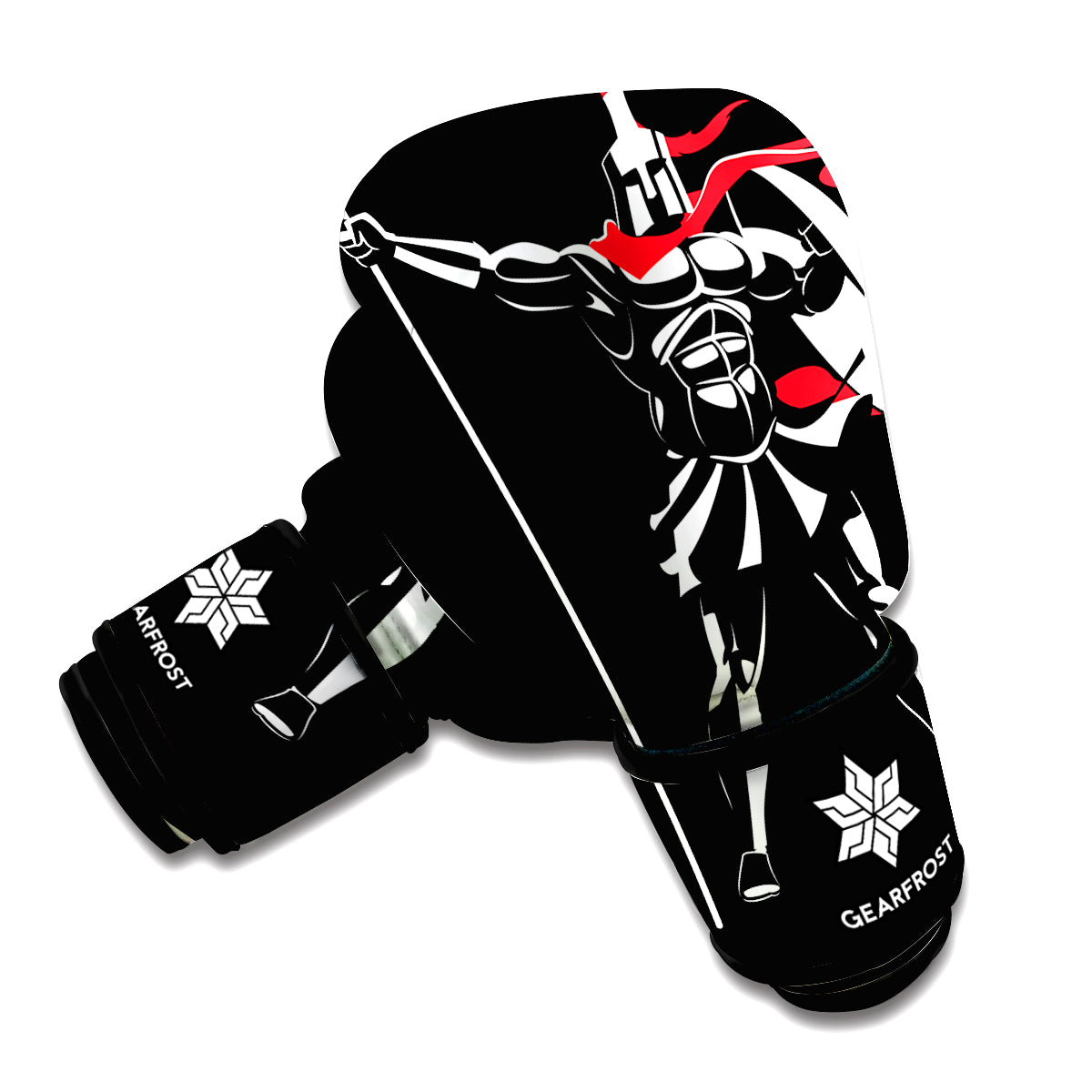 Warrior Japanese Samurai Print Boxing Gloves