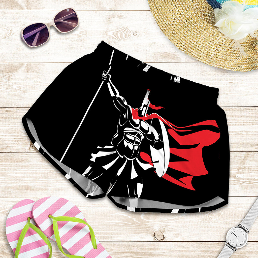 Spartan Warrior Print Women's Shorts