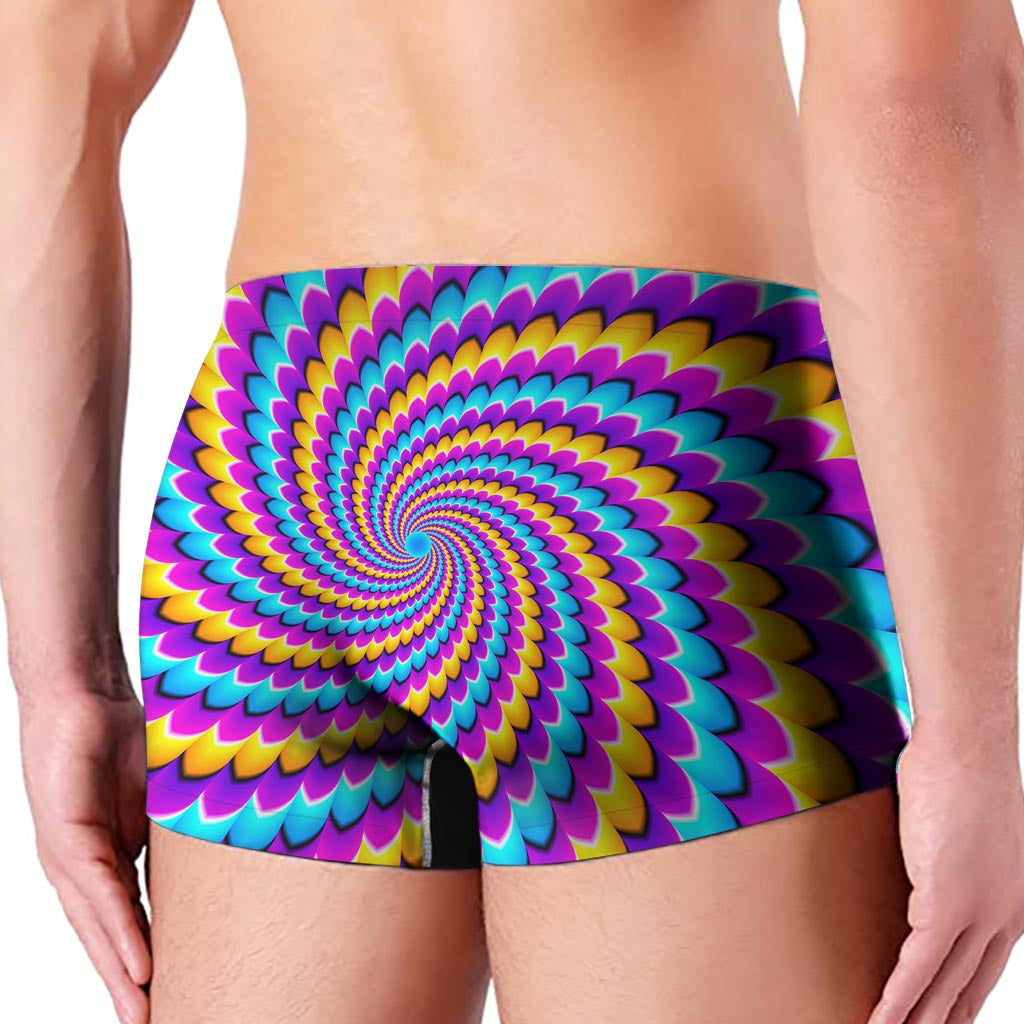 Spiral Colors Moving Optical Illusion Men's Boxer Briefs