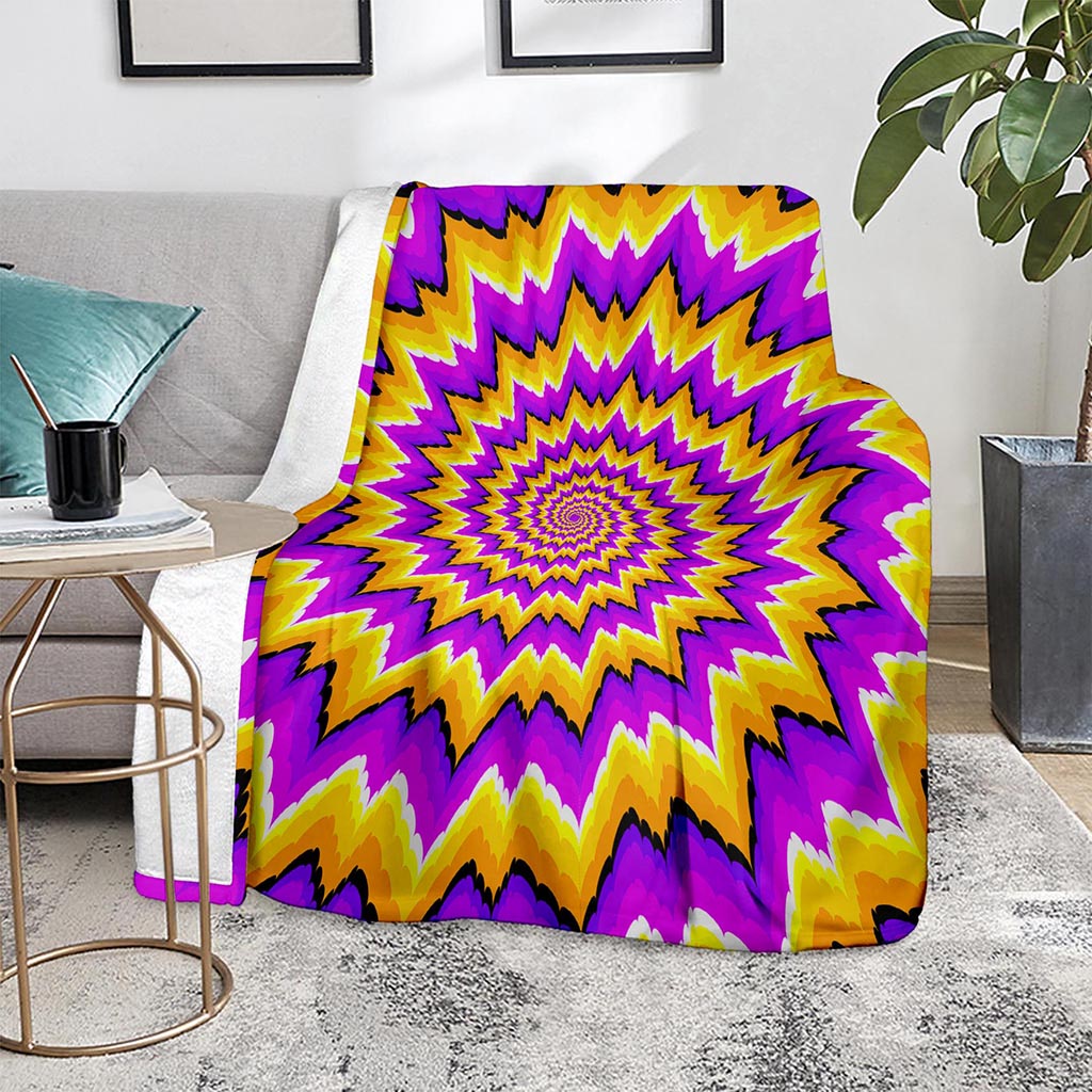 Spiral Expansion Moving Optical Illusion Blanket