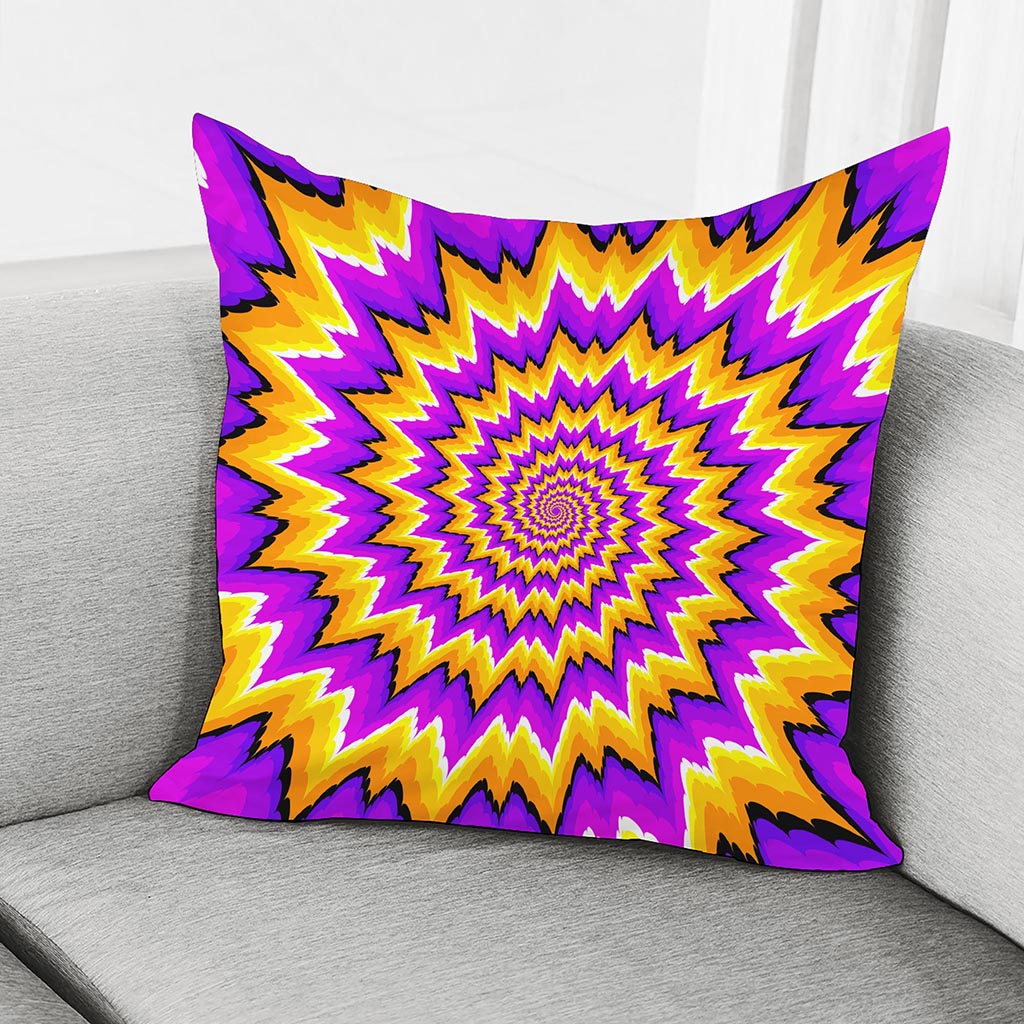 Spiral Expansion Moving Optical Illusion Pillow Cover
