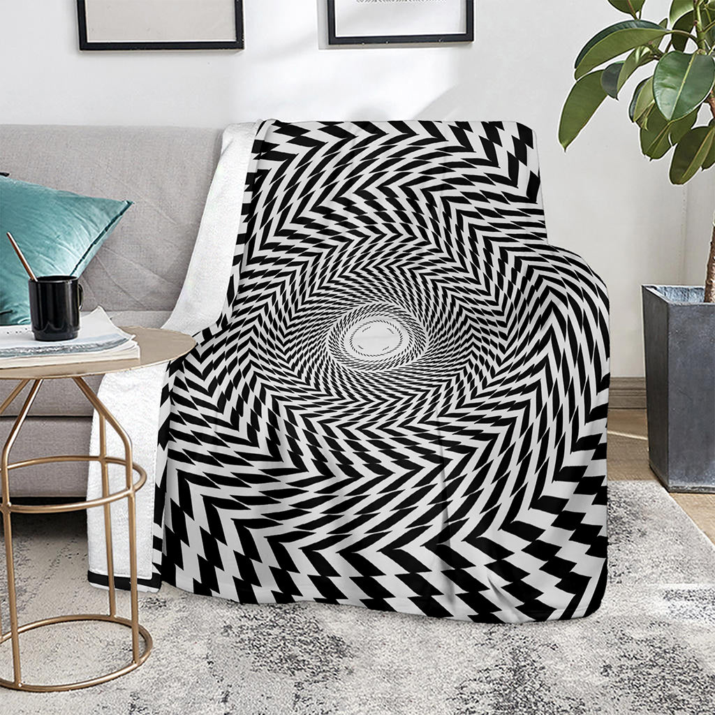 Spiral Illusory Motion Print Blanket