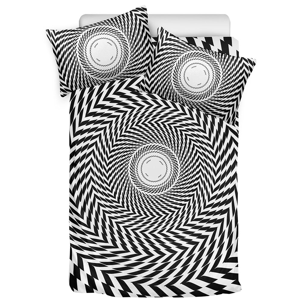 Spiral Illusory Motion Print Duvet Cover Bedding Set
