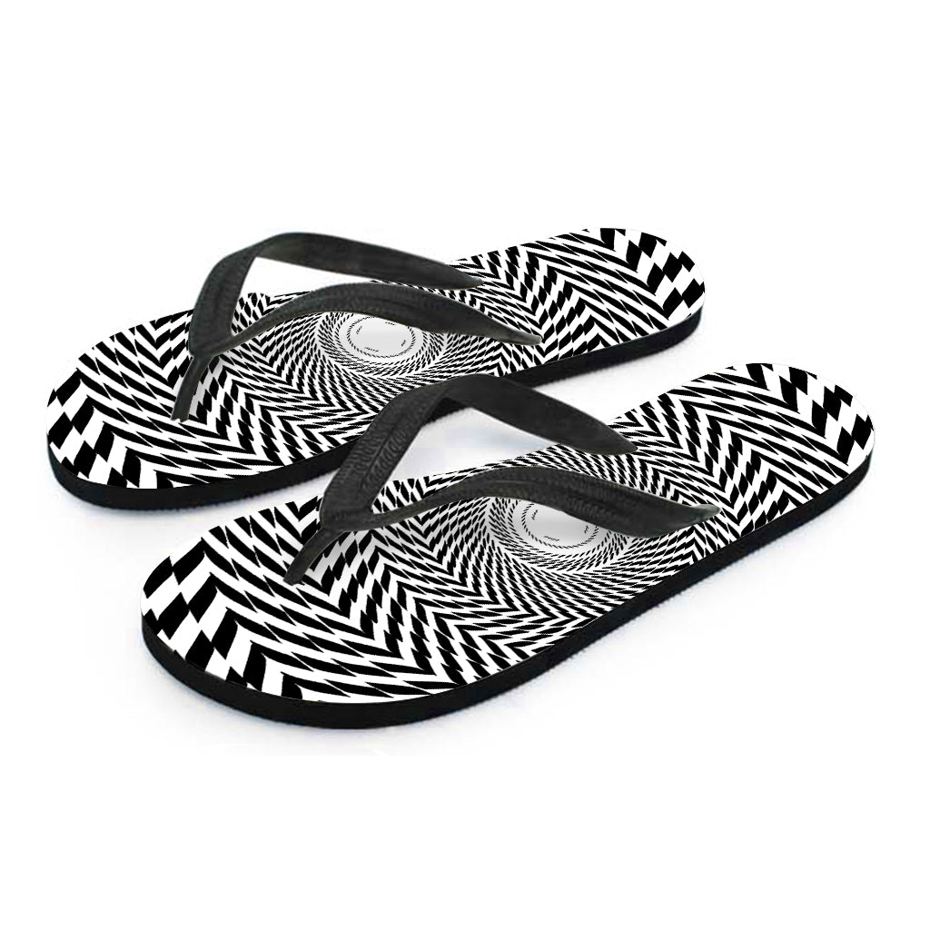 Spiral Illusory Motion Print Flip Flops