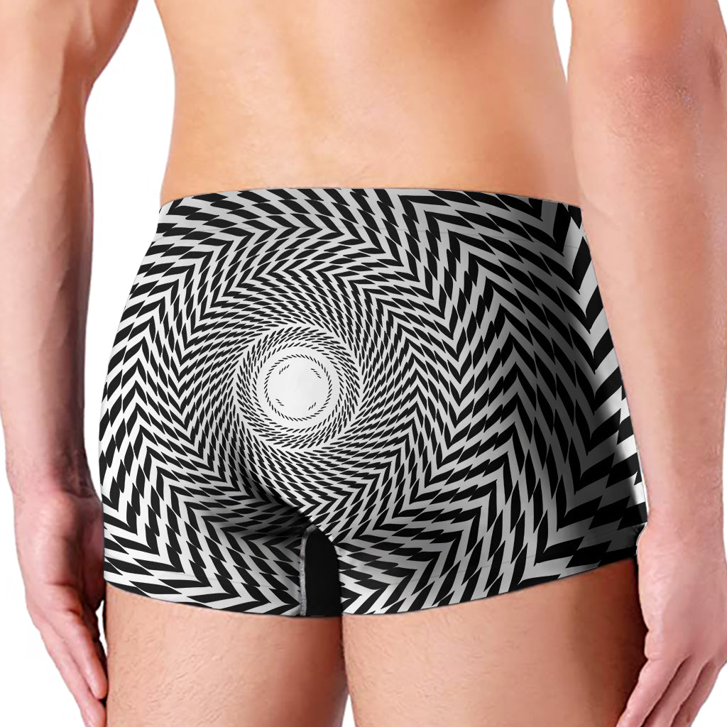 Spiral Illusory Motion Print Men's Boxer Briefs